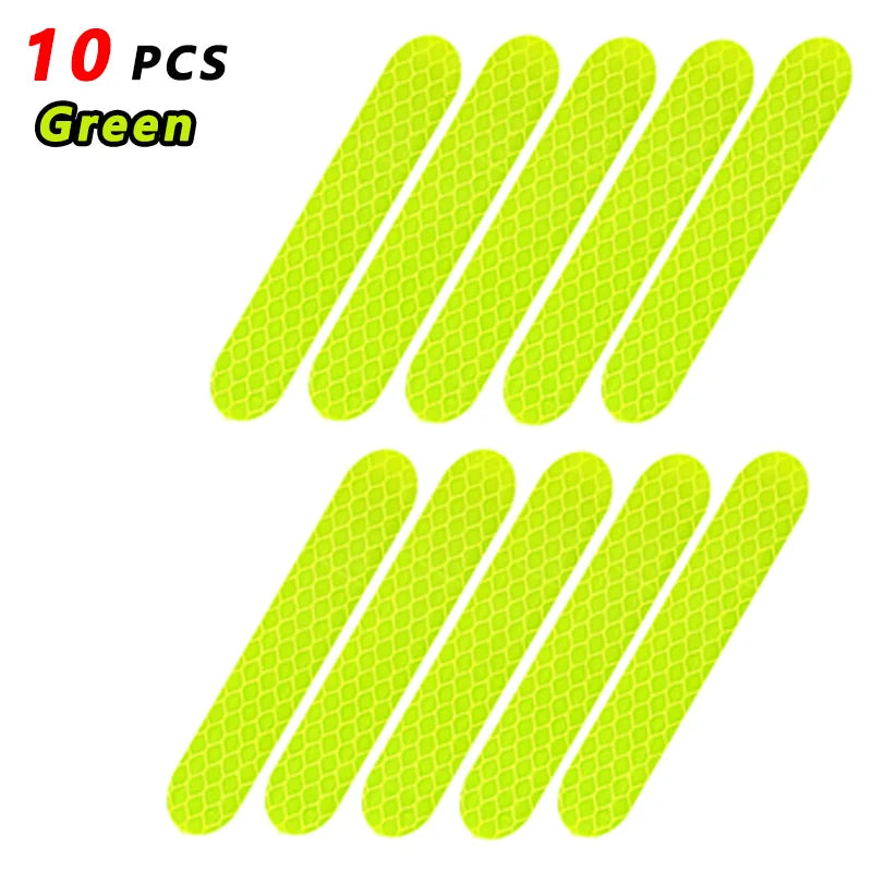 High-Visibility Reflective Safety Stickers (Multi-Color)