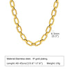 Chunky Gold Plated Stainless Steel Link Necklace