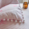 Cute Pink Bow Print Duvet Cover Set with Pillowcases