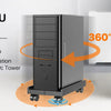 Adjustable Mobile CPU Tower Stand with Wheels