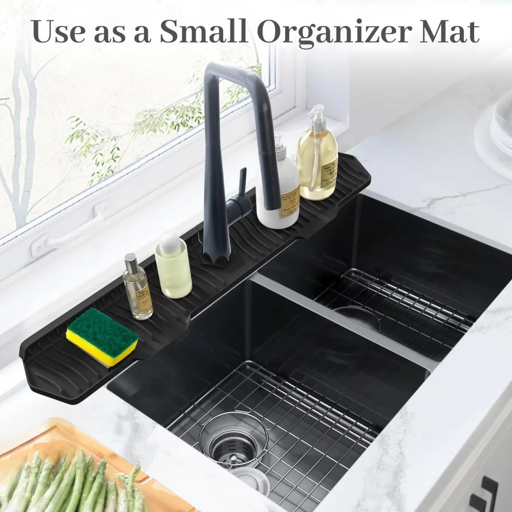 Silicone Kitchen Sink Splash Guard & Drainage Mat