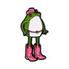 Cute Frog Enamel Pin with Sarcastic Quote