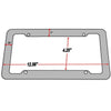 Carbon Fiber Style License Plate Frame with Screw Kit