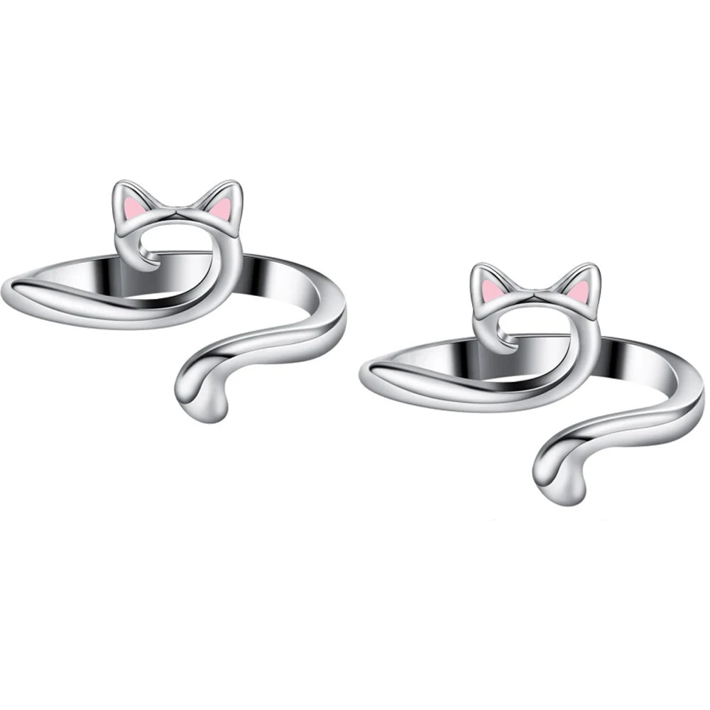 Adjustable Knitting Crochet Loop Rings (Set of 2)