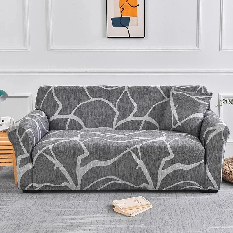 Floral Print Stretch Sofa Cover