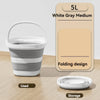 Foldable Water Bucket with Carry Handle for Camping and Home
