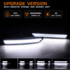 A close-up view of a bright LED side marker light installed on a vehicle, highlighting its upgraded features.