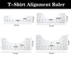 T-Shirt Alignment Ruler Set with Size Guide for Perfect Placement