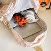 Cute Large-Capacity Bow Print Backpack Set