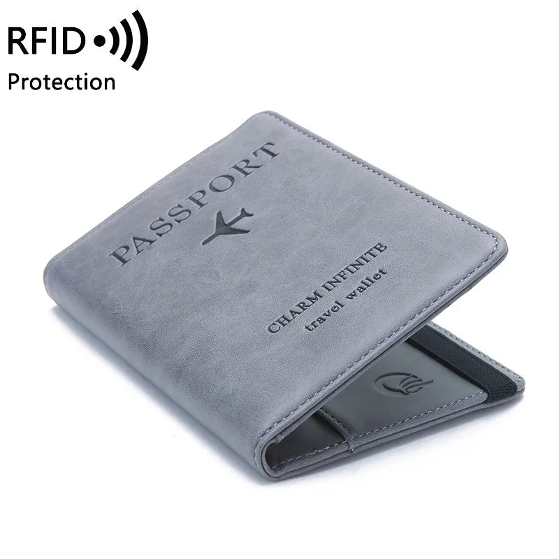 RFID-Blocking Passport Holder in Premium PU Leather