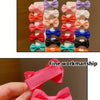 Dopamine Color Fabric Bow Hairpins for Girls