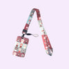 Retro Tape Design Lanyard with Card Holder