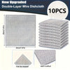 Double-Layer Steel Wire Cleaning Cloth with Microfiber Mesh