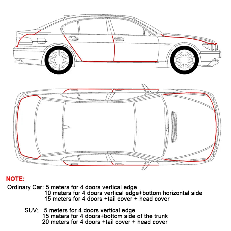 Universal Car Door Edge Protector Strip