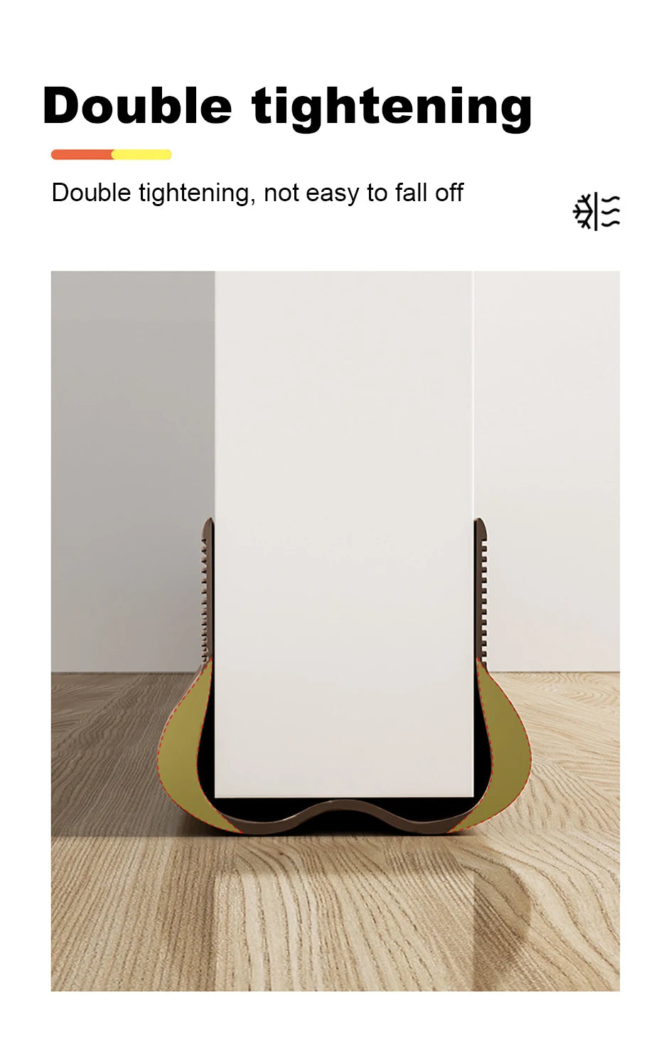 Flexible Door Draft Stopper with Soundproofing Seal