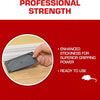 A hand is gripping a black glue trap, demonstrating its enhanced stickiness for superior gripping power.