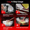 Bristle-Free Grill Cleaning Brush with Scraper