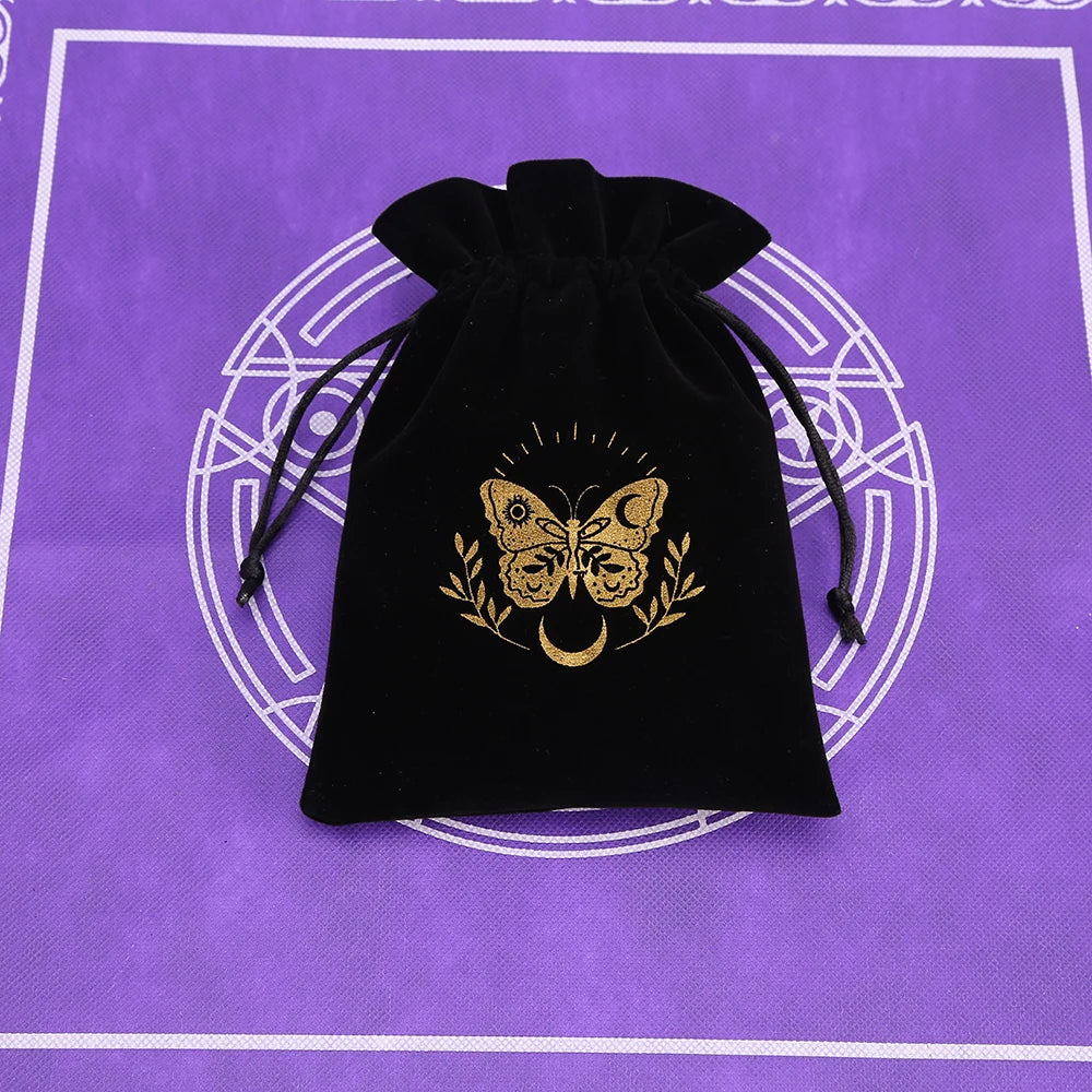 Black Velvet Tarot Card Storage Bag
