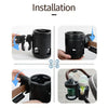 2-in-1 Rotating Cup and Phone Holder for Strollers