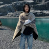 Men's Vintage Fringe Cape Coat