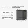 Large Foldable Non-Woven Storage Bag with Zipper and Handles