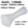 Nylon Cable Zip Ties (Assorted Sizes, 100-Pack)