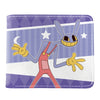 PU Leather Bifold Card Holder Wallet with Cartoon Print
