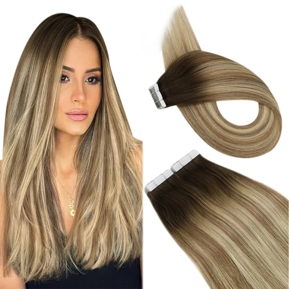 Extensions en Cheveux Humains Réels - Pour un Effet Fusion Parfait