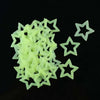 A pile of translucent, glow-in-the-dark 3D star wall stickers for kids' rooms and bedrooms.