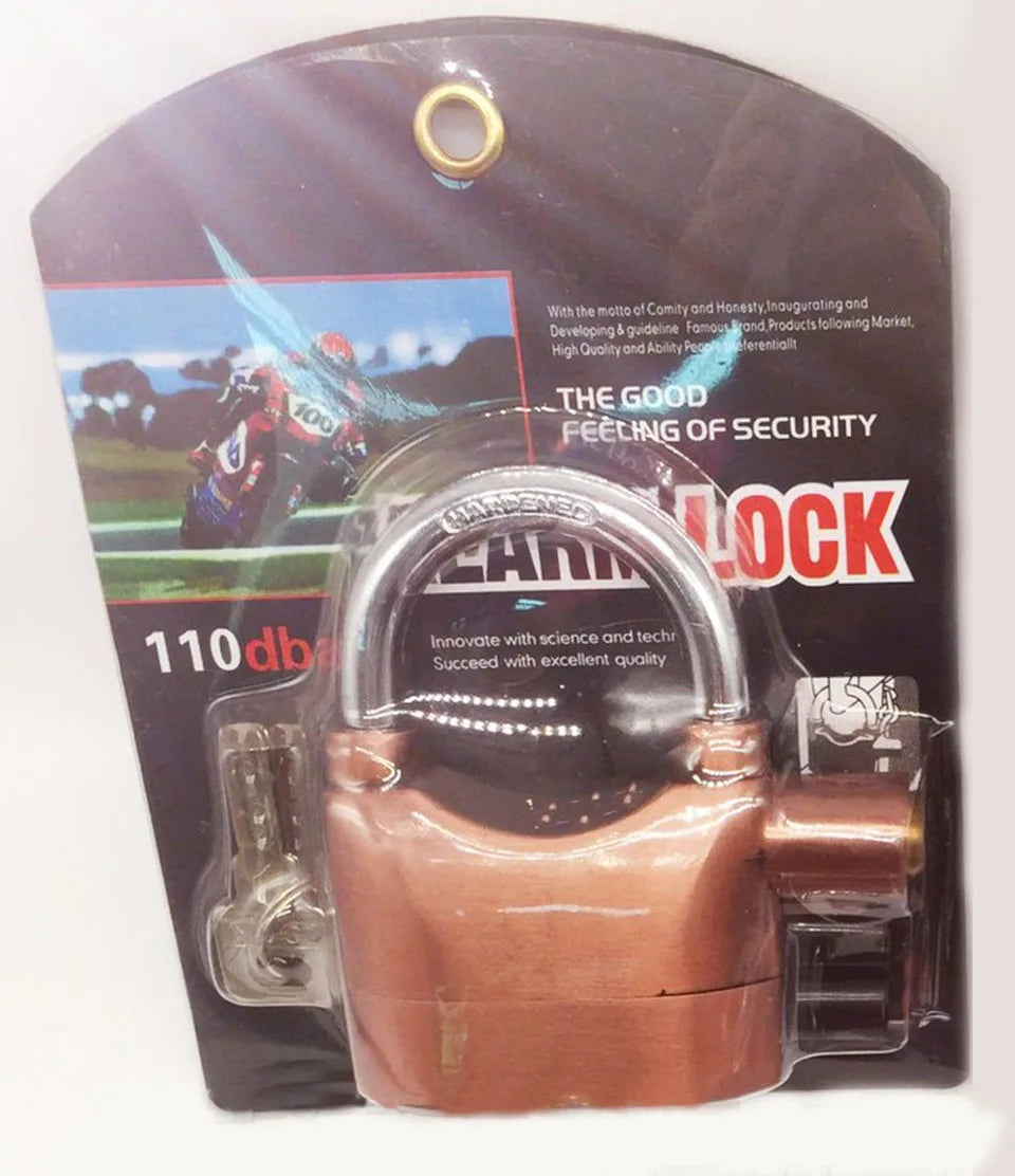 Motion-Activated Alarm Padlock with 110dB Siren