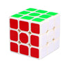 A 3x3 speed cube with green and red magnetic faces, shown from above.