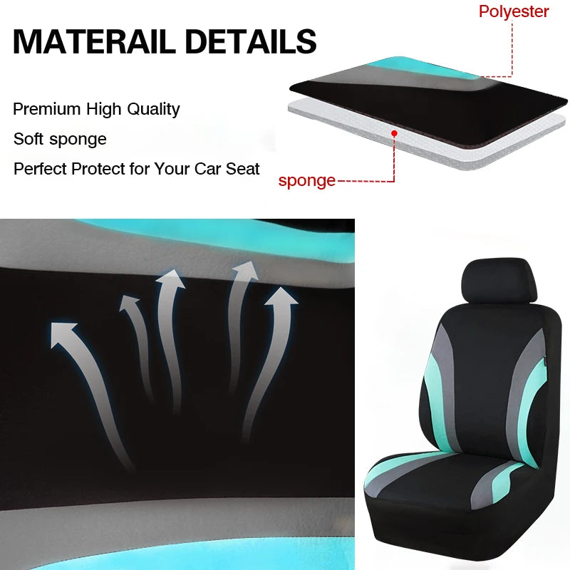 Universal Polyester Seat Covers for Car, SUV, and Truck