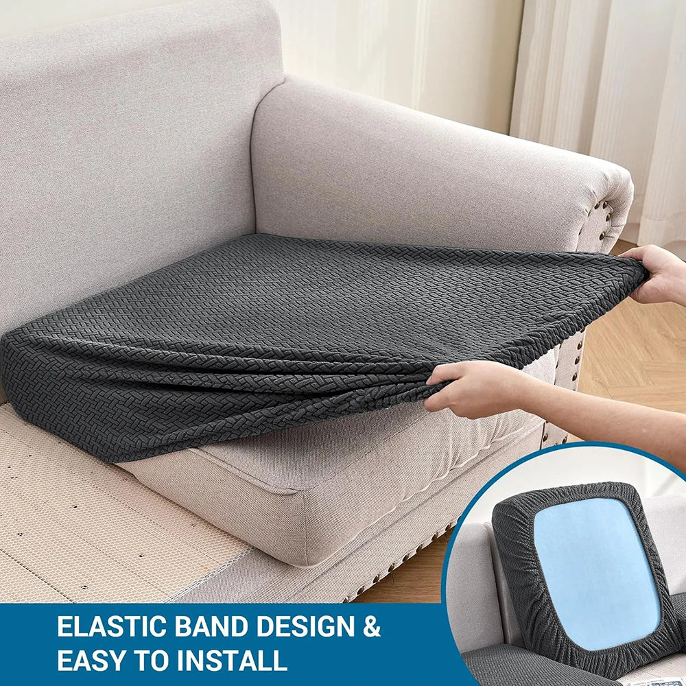 Jacquard Stretch Sofa Cushion Covers