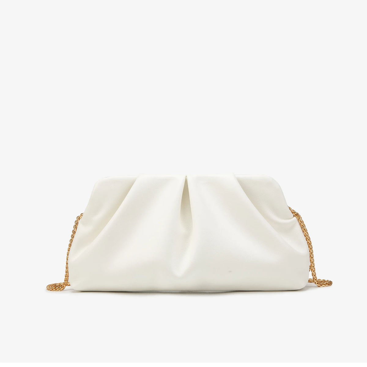 Elegant Chain Shoulder Bag with Crystal Accents