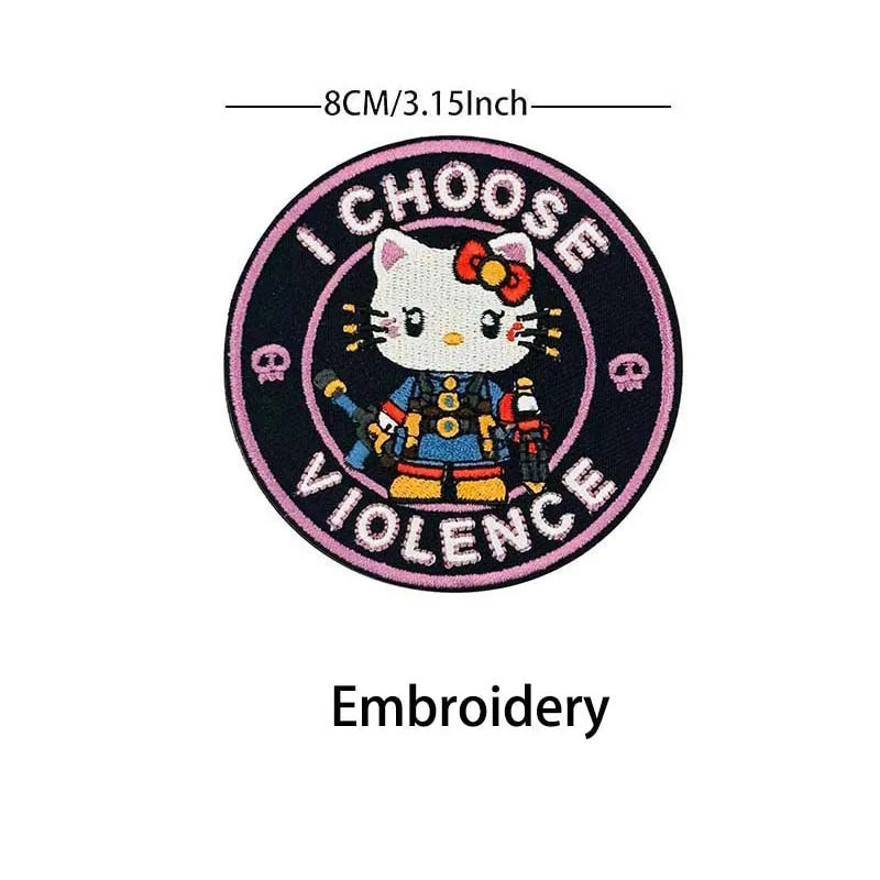Quirky Animal Applique Patches with Hook and Loop Backing