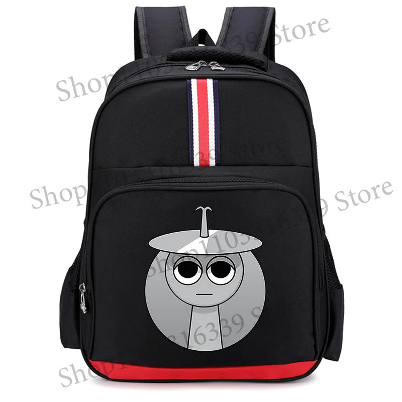 Sprunki Cartoon Backpack – Large Capacity Rucksack for Teens and Adults