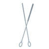 A pair of reusable silicone straw cleaning brushes with fine wire bristles.
