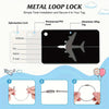 Aircraft-Grade Aluminum Luggage Tag with ID Card Slot