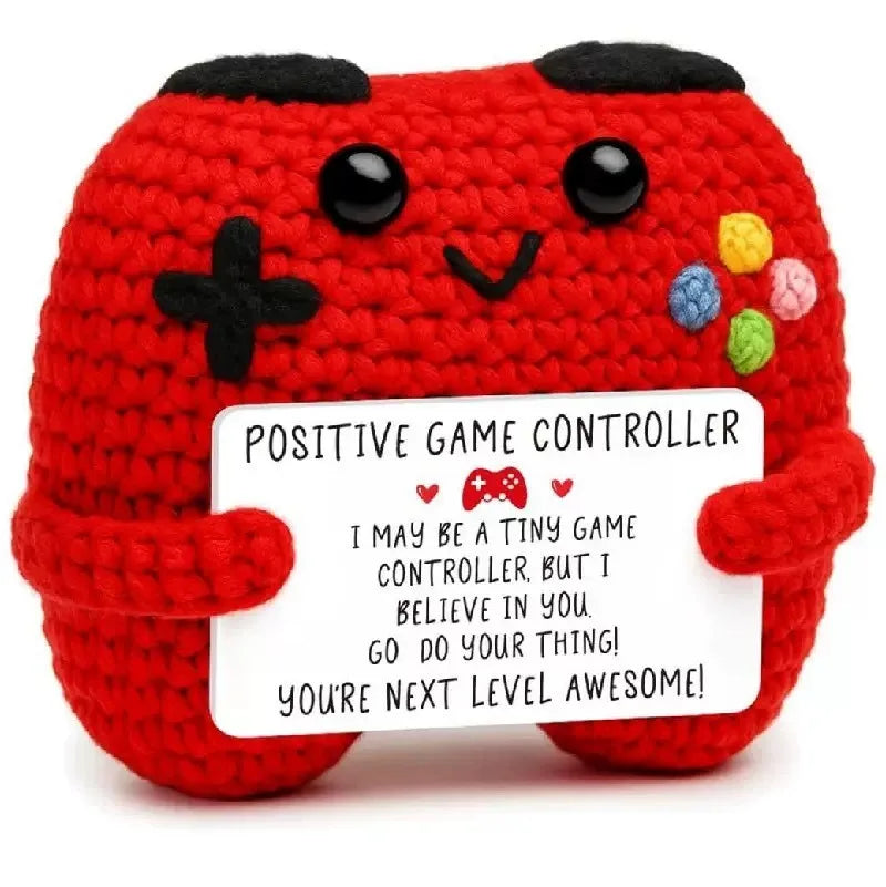 Handmade Crochet Pocket Hug Doll with Custom Message
