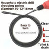 Flexible Drain Cleaning Snake with Drill Adapter