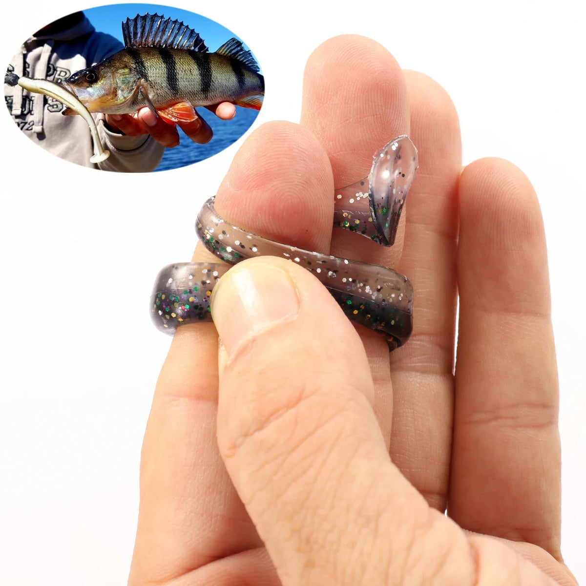 Realistic Soft Bait Fishing Lures with Jig Heads