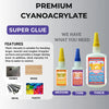 High-Strength Cyanoacrylate Super Glue for Multi-Surface Repairs