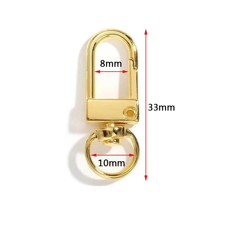 Lobster Clasp Hooks with Swivel Rings for DIY Crafts