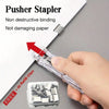 Clip Pusher Stapler with Binder Clips (2-Pack)