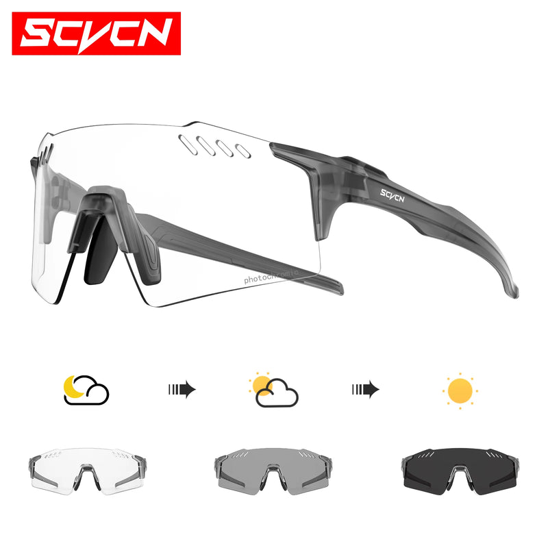 Photochromic Cycling Sunglasses with UV400 Protection