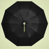 Auto Reverse-Folding Umbrella with Reflective Stripe & Carabiner Handle