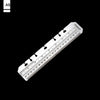 Multifunctional Transparent PVC Bookmark Ruler for Loose-Leaf Notebooks