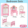 Kawaii Pink Dollhouse Kitchen Furniture Play Set