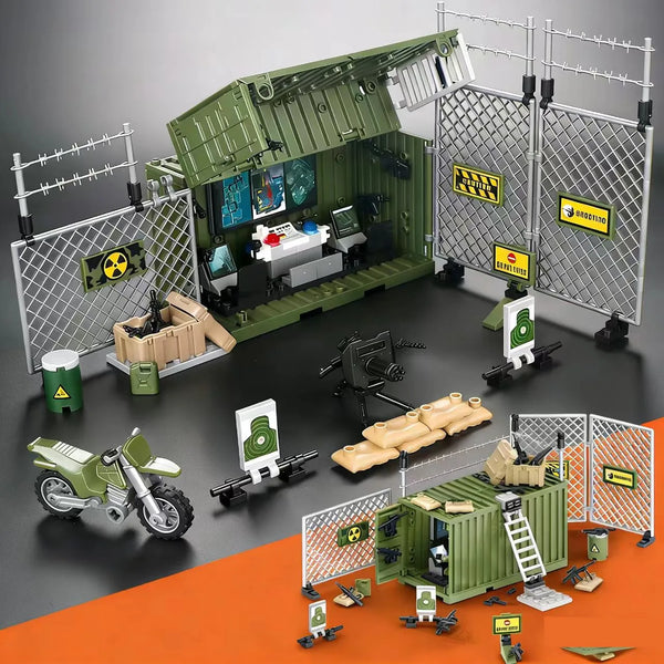 Military Tactical Base Building Blocks Set