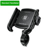 Black Quick & Secure standard handlebar phone mount for motorcycles and bikes.